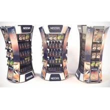 Store POS 4 Sides Cardboard Display Stand for Coffee